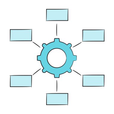 cog vektör illüstrasyon