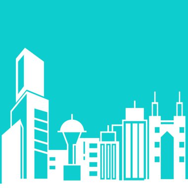 Cityscape binalar vektör Illustration
