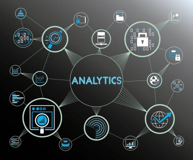 Vektör illüstrasyon. analitik kavramı