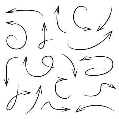 oklar vektör çizim