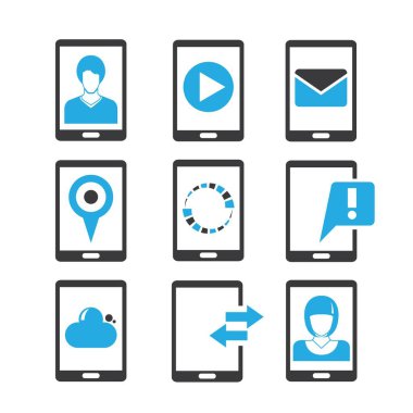 Web simgeler kümesi. vektör çizim      