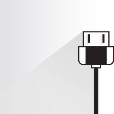 şarj simgesinin vektör illüstrasyonu 