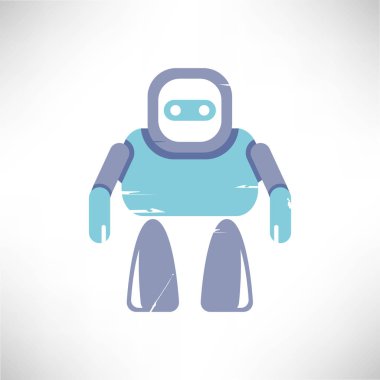 Robot simgesinin vektör illüstrasyonu 