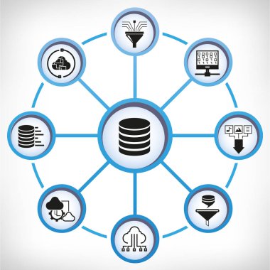 Web simgeler kümesi. vektör çizim              