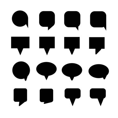 Konuşma baloncuklarının vektör çizimi