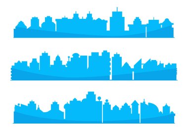 Cityscape binalar vektör Illustration