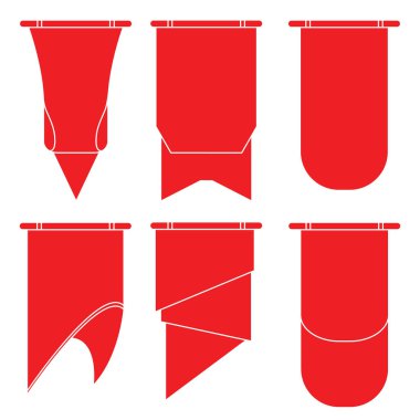 Etiketler veya afiş ayarlayın. Vektör Illustration 