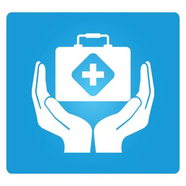 Web simgesi. Sağlık hizmetlerinin vektör illüstrasyonu