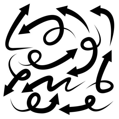 oklar vektör çizim