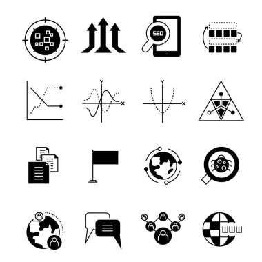 Web simgeler kümesi. vektör çizim      