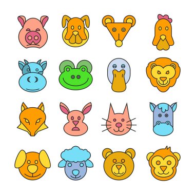 Web simgeler kümesi. vektör çizim      