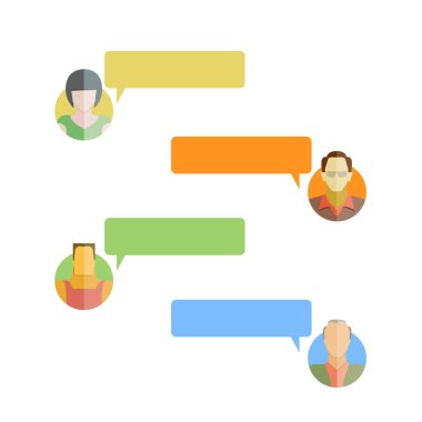 Kullanıcı kabarcıklar vektör Illustration