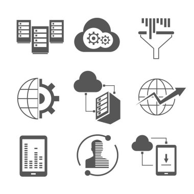 Web simgeler kümesi. vektör çizim      