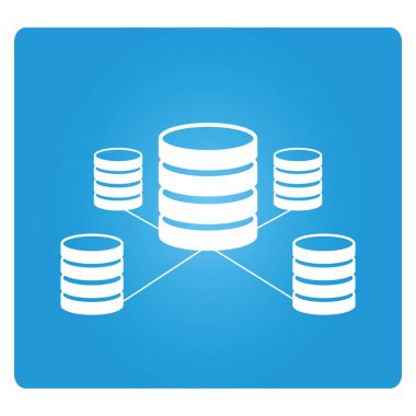 data web web simgesi vektör illüstrasyonu 