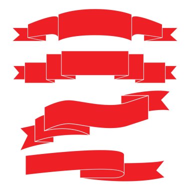 renk şeritler veya afiş kümesi, sadece vektör illüstrasyon