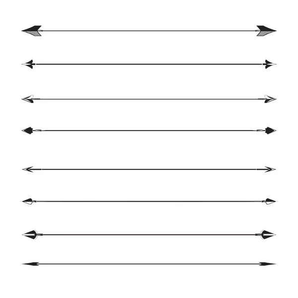 Vector Illustration Arrow Icons Set — Stock Vector