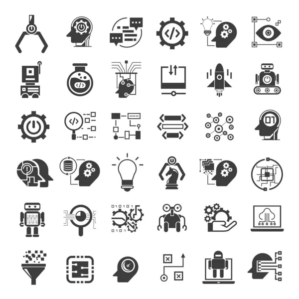 Conjunto Iconos Web Ilustración Vectorial — Archivo Imágenes Vectoriales