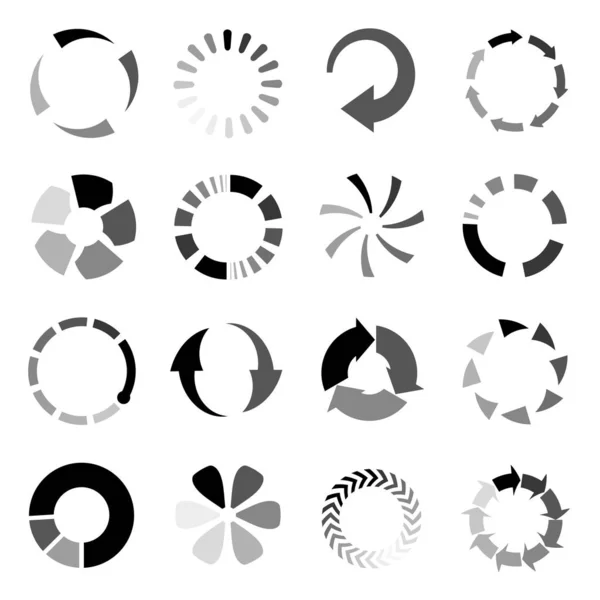 Illustration Vectorielle Cercles Icônes — Image vectorielle