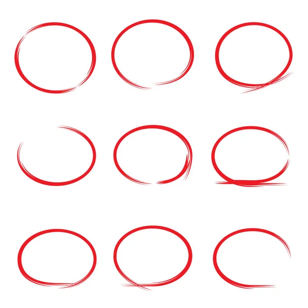 Handgezeichnete Markerelemente Einfach Vektorillustration — Stockvektor