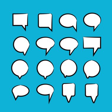 Konuşma baloncuklarının vektör çizimi