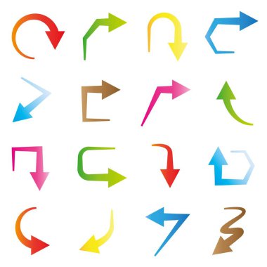 oklar vektör çizim