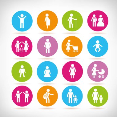 Web simgeler kümesi. vektör çizim 