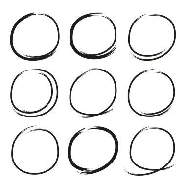 çizimli daireler, vurgulama öğeleri