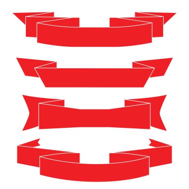 renk şeritler veya afiş kümesi, sadece vektör illüstrasyon