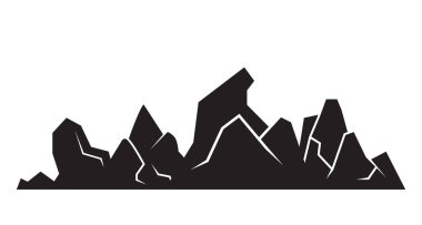 Dağlar vektör Illustration. Seyahat