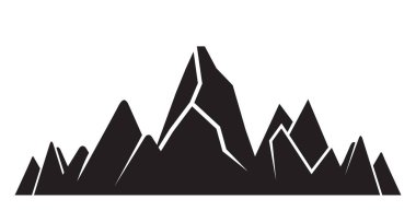 Dağlar vektör Illustration. Seyahat