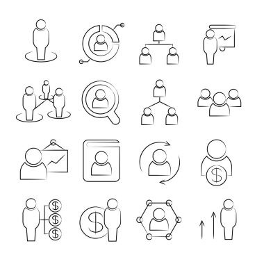 Web simgeler kümesi. vektör çizim      