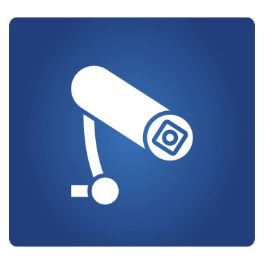 CCTV uyarı işareti vektör illüstrasyon