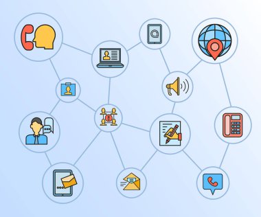 Web simgeler kümesi. vektör çizim          