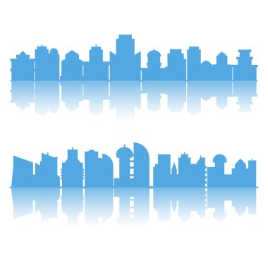 Cityscape binalar vektör Illustration