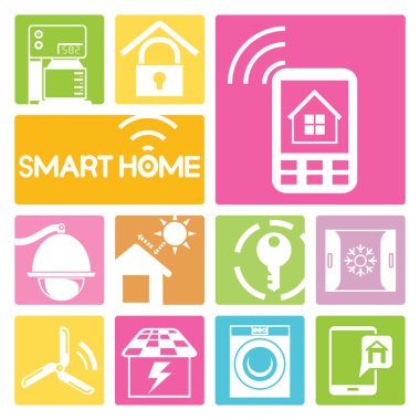 Vektör illüstrasyon. akıllı ev konsepti