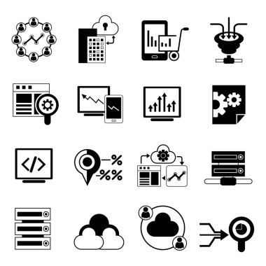 Web simgeler kümesi. vektör çizim          