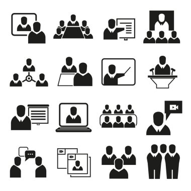 iş simgeleri kümesi, sadece vektör illüstrasyon 