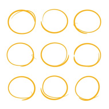 el çizilmiş marker elemanları, sadece vektör illüstrasyon