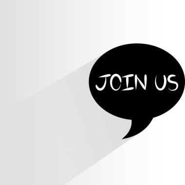 bize konuşma balonu, Vektör illüstrasyon katılın 