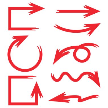 oklar vektör çizim