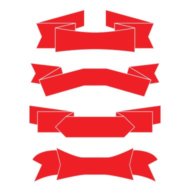 renk şeritler veya afiş kümesi, sadece vektör illüstrasyon