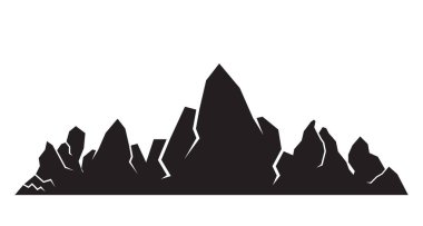 Dağlar vektör Illustration. Seyahat