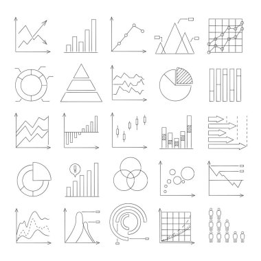Web simgesi. Grafik simgelerinin vektör çizimi