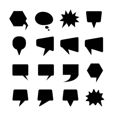 Konuşma baloncuklarının vektör çizimi