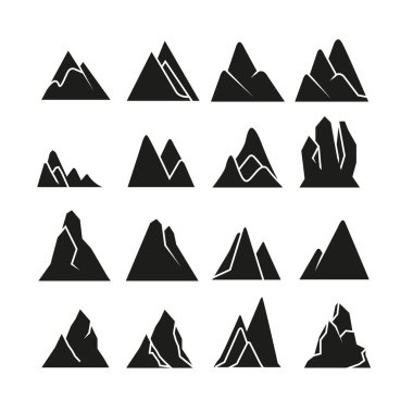 Dağlar vektör Illustration. Seyahat