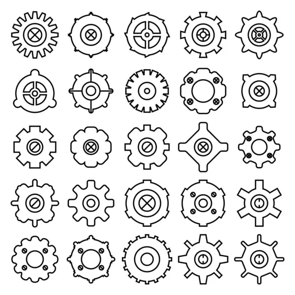 Vector Illustration Shapes Icons — Stock Vector