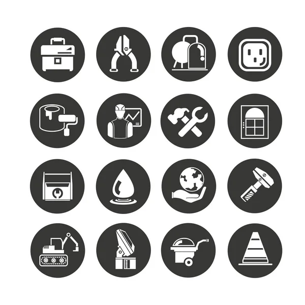 Conjunto Iconos Web Ilustración Vectorial — Vector de stock