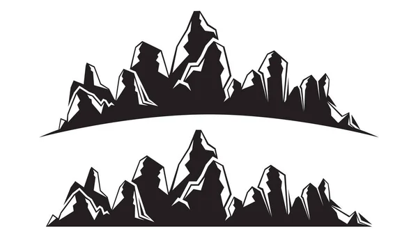 Illustration Vectorielle Des Montagnes Voyages — Image vectorielle