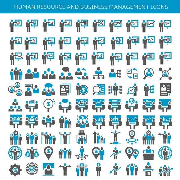 Conjunto Ícones Negócios Ilustração Vetorial — Vetor de Stock