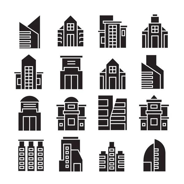 Ilustração Vetorial Edifícios Modernos —  Vetores de Stock